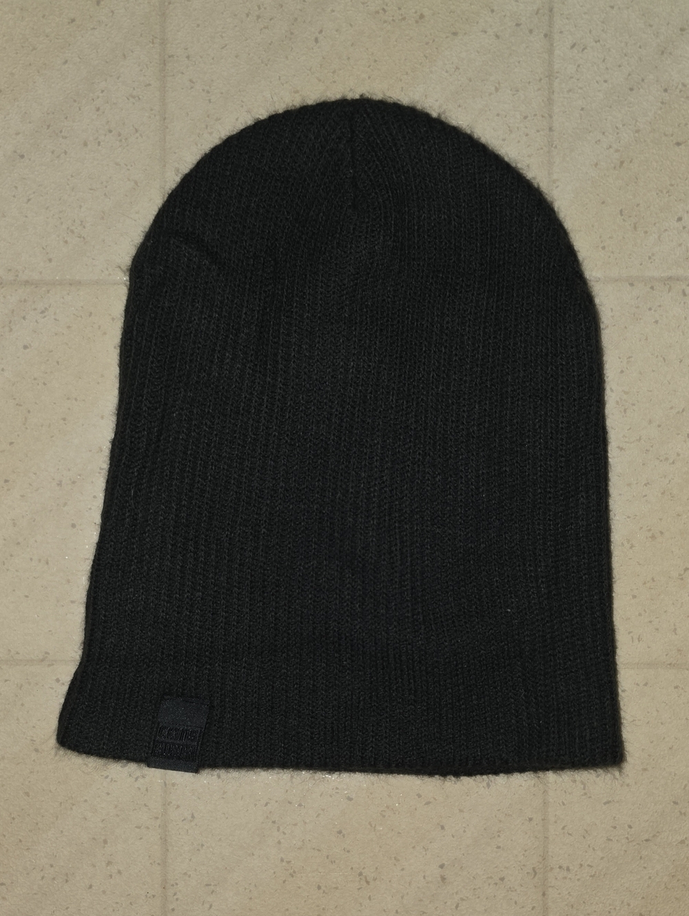 Converse All Stars Men's Black Ribbed Knit Beanie